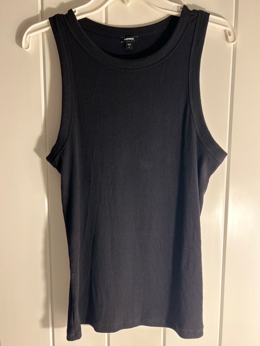 Express L women’s size large black tank top muscle tee